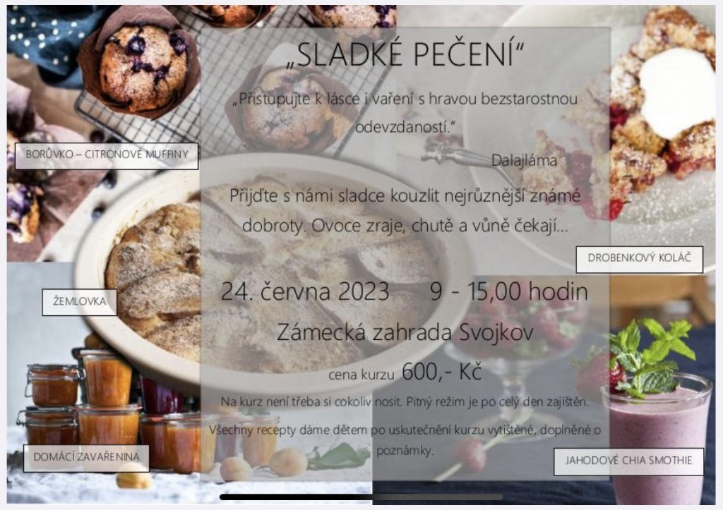 Sladké pečení 24.6.2023