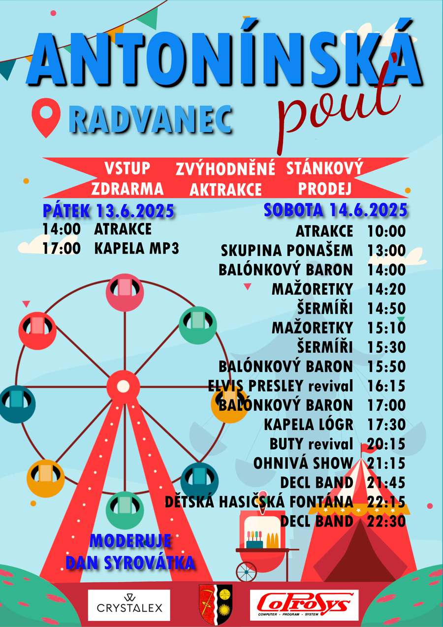 Antonínská pouť Radvanec 2025